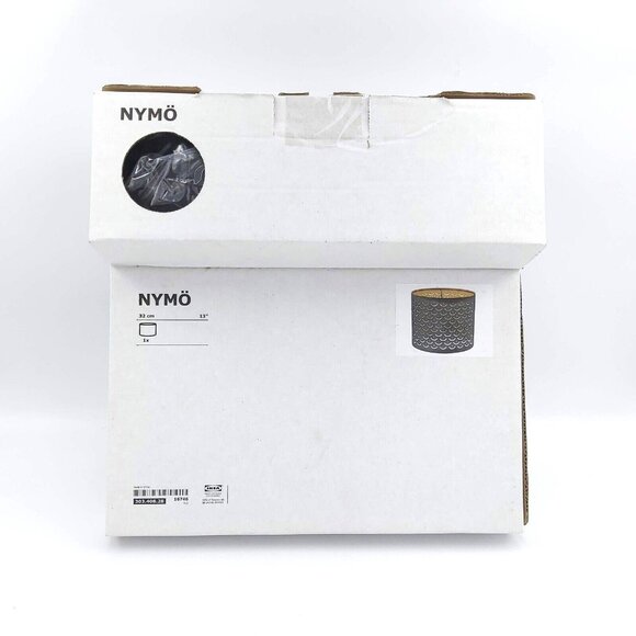 IKEA Nymo Black and Brass Lamp Shade 32 cm - 12.6 Inches  - MPN 303.408.28 New - Picture 9 of 9